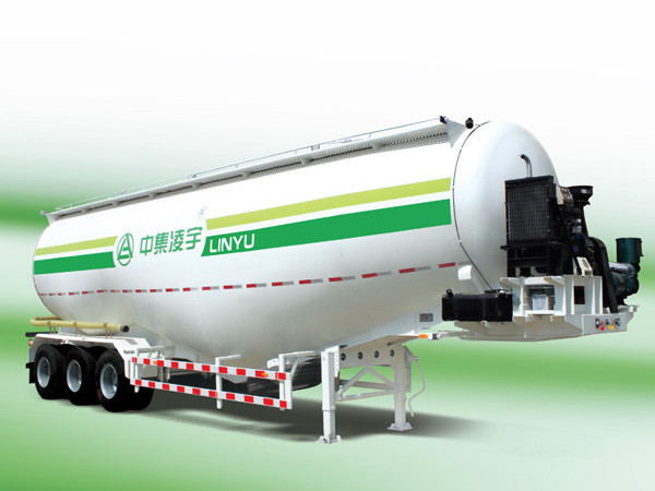 梦之城粉罐半挂车
